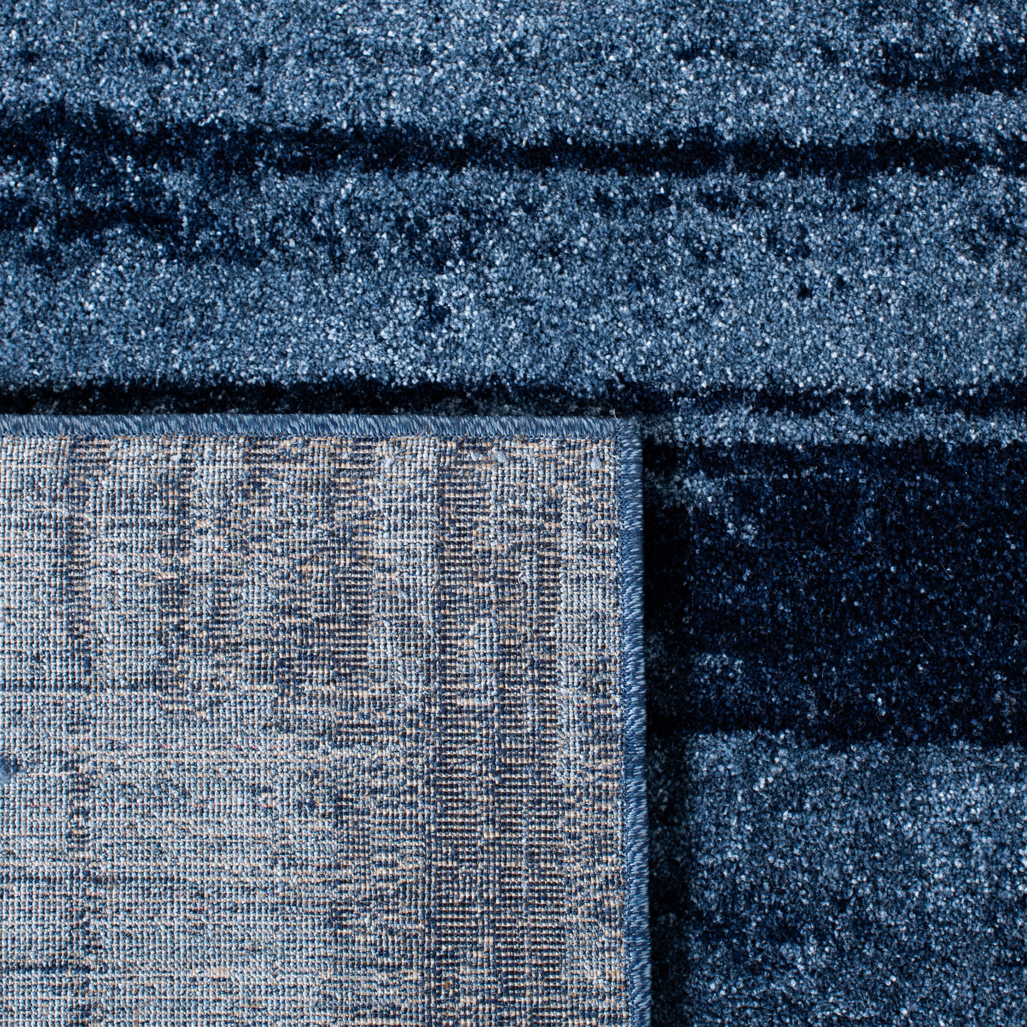 SAFAVIEH Retro Chantel Abstract Runner Rug, Light Blue/Blue, 2'3" x 9'