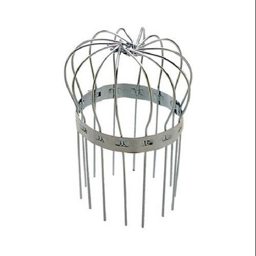 Gutter Downspout Strainer Basket, Round, Galvanized, 3", Peak, 1615