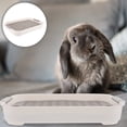 thumbnail image 2 of Rabbit Litter Box with Grate, Pet Toilet Anti-Turnover Litter Box Small Animal Toilet Trainer Guinea Pig Litter Boxes with Tray Trainer Corner Pet Cleaning Supplies for Chinchilla, 2 of 2