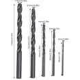 thumbnail image 4 of Juego de extractores de tornillos rotos, 11 unidades, brocas HHS de alta dureza, 4 of 5