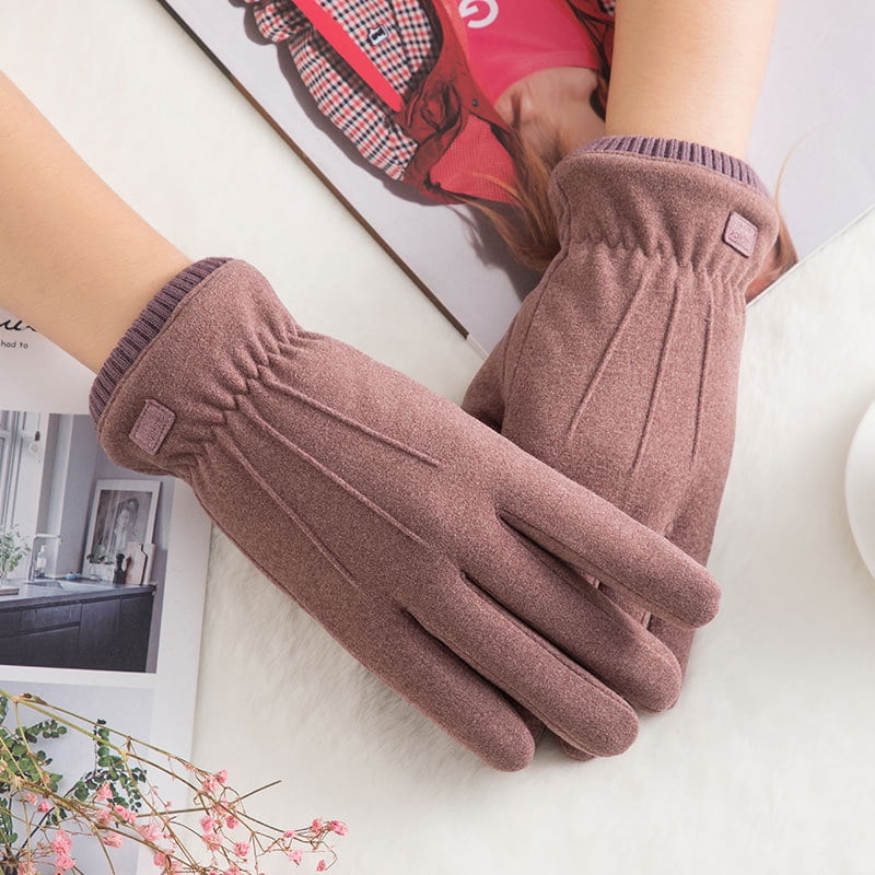 Womens Winter Warm Touchscreen Gloves Elastic Thermal Twist Cable Knit Gloves - View #9