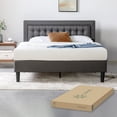 thumbnail image 2 of Base de Cama con Cabecera Matrimonial Zinus Dachelle Tapizada Con Botones Gris Oscuro. Fácil Armado, para Todas las Edades., 2 of 6