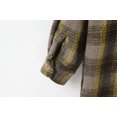 thumbnail image 5 of Gibobby Chaqueta de invierno para niñosNiños pequeños bebés Niñas Niños camisa de franela chaqueta a cuadros manga larga solapa botón abajo otoño camisa (Amarillo, 6-7 Años), 5 of 5