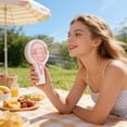 thumbnail image 2 of Deeceymbur Handheld Fan 3 Speed Adjustable USB Rechargeable Portable Small 4 Colors Summer Cooling Personal Outdoor Use, 2 of 6