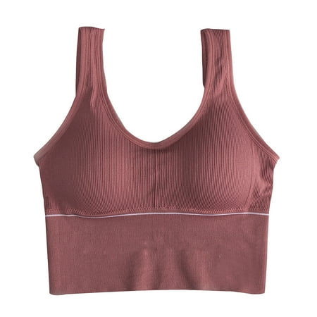 

No Rims Sports Bras Women Shockproof Running Fitness Wireless Anti-Sagging Vest-Style Bra
