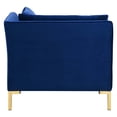 thumbnail image 5 of Modway Ardent 5-Piece Performance Velvet Sectional Sofa in Navy, 5 of 11