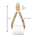 thumbnail image 4 of Djiypn Wall Mounted Toilet Paper Holder with Wooden Bead - Elegant and Functional Bathroom Storage Solution Perfect for Small Spaces, RVs, and Apartments - Versatile for Towels and Curtain Decor, 4 of 7