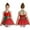 Red, variant on iiniim Kids Girls Christmas Costume Shiny Sequined Ballet Dance Ice Skating Leotard Dress Size 4-16 Red 4