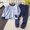 Blue, variant on EliteGoogv Boys Thermal Underwear Set Long Sleeve Crew Neck Shirt And Pants For Kids Warm Base Layer Winter Long Johns Homewear Blue Blue
