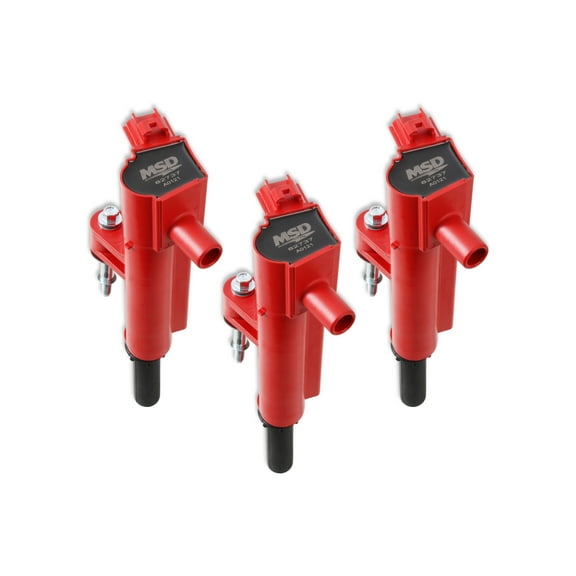 MSD 827376 Blaster Series Ignition Coil Red 3-Pack