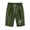 Army Green, variant on Women Summer Bermuda Shorts with Pockets Dandelion Print High Waist Knee Length Five Point Shorts Pants Drawstring
