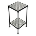 thumbnail image 5 of Beaumont Lane Modern Resin and Bone Inlay Side Table in Gray Bone Inlay, 5 of 7