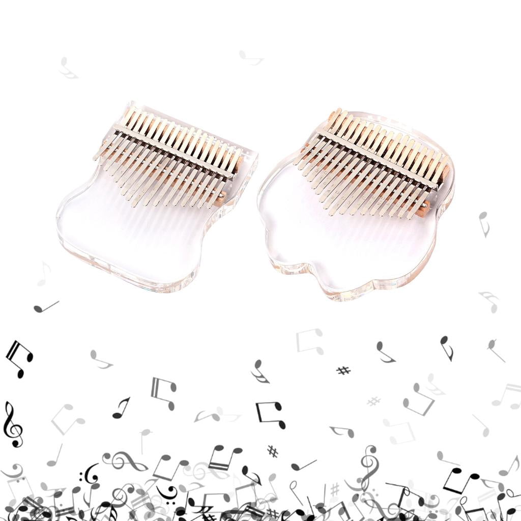 Yihuala Cloud Shape Kalimba Professional 17 Keys Thumb Piano Transparent Acrylic Finger Piano for Beginners