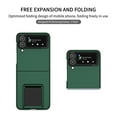 thumbnail image 2 of Nalacover for Samsung Galaxy Z Flip 4 5G, Folding of Three-Dimensional Support Kickstand Hard PC Back Shockproof Bumper Protective Luxury Silicone Phone Cover For Samsung Galaxy Z Flip 4 5G, Darkgreen, 2 of 10