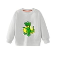 thumbnail image 2 of Ydojg Sweatshirts For Boys Kids Girls Hoodie Spring Autumn Sequins Big Children Long Sleeves Leisure Children Cartoon Dinosaur Pattern, 2 of 3