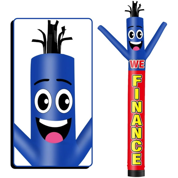 We Finance Inflatable Tube Man Wacky Wavy Dancing Guy for Outdoor Decoration Advertising Business Promotion (Blower Not Included)
