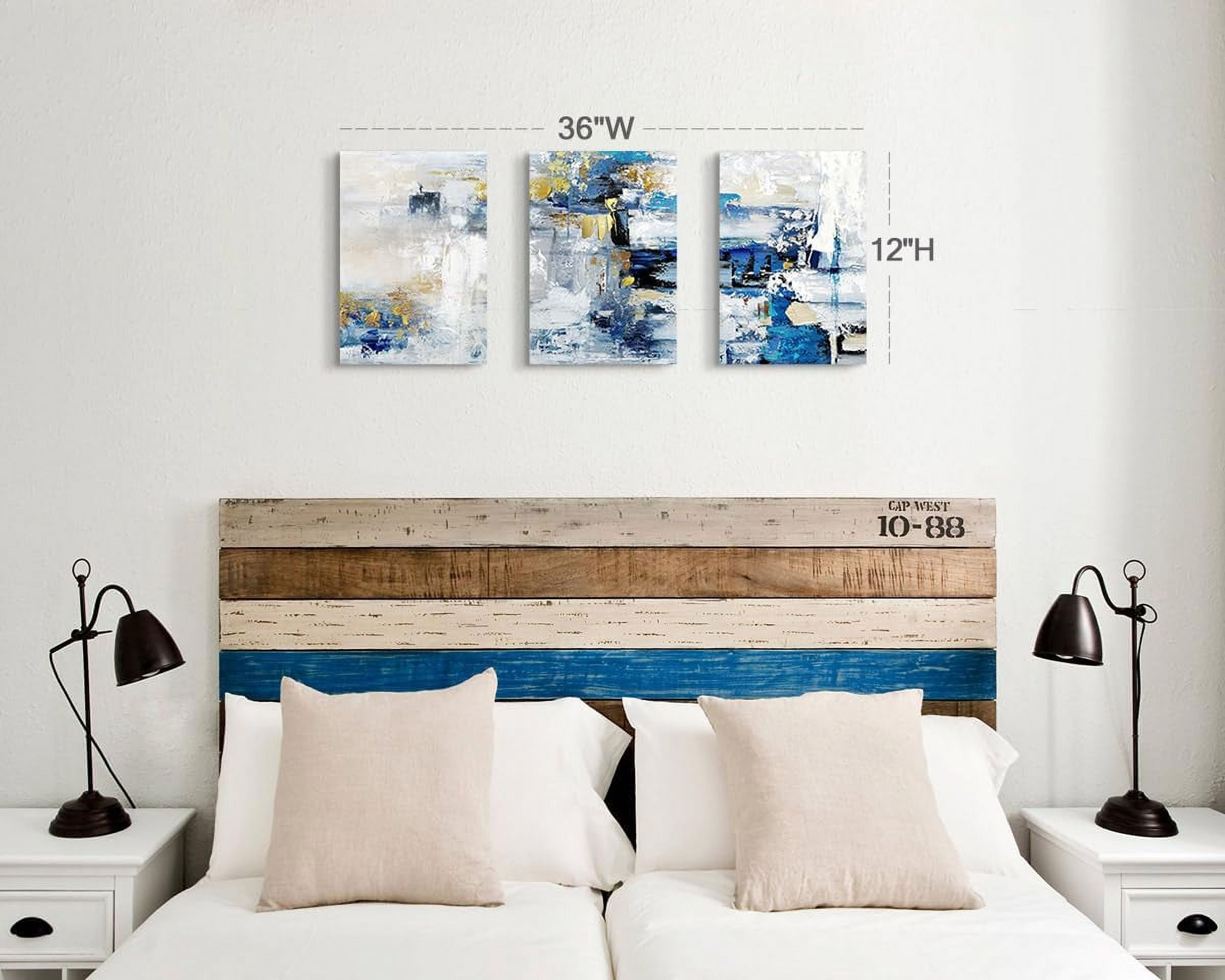 Paintings Living Room Office Wall Art Large Canvas Wall Pictures Navy Blue Artwork for Walls Modern Art Wall Decor Abstract Painting Huge Wall Decorations Dining Room Bedroom Artwork