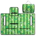 thumbnail image 3 of Xoenoiee Green Golf Clubs Print Golf Cart Seat Covers Seat Blanket with 4 Pockets Fits for EZGO, Yamaha, Club Car, Sightseeing Bus Palm Leaves Sweat Absorption Golf Cart Seat Towel for All Seasons, 3 of 7