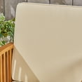 thumbnail image 2 of Noble House Carolina 6-Piece Outdoor Acacia Wood Conversation Set in Cream/Brown, 2 of 7