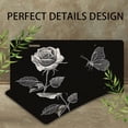 thumbnail image 4 of License Plate,Rose and Butterfly Sketch Decorative Front,Personalized Stainless Steel License Plate Cover For Men Women,12.2" X 6.2", 4 of 7