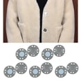 thumbnail image 4 of 10 pares de botones magnéticos de 0.79 "broches de de aleación para punto, acolchar, coser, pantalones, cierre de chaqueta para , gris perfecl Broches de botones a presión, 4 of 8