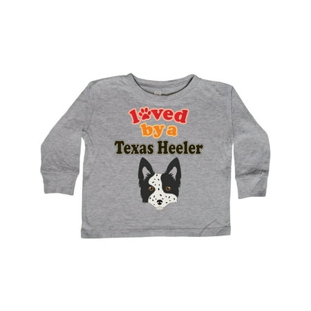 

Inktastic Texas Heeler Dog Gift Toddler Boy or Toddler Girl Long Sleeve T-Shirt