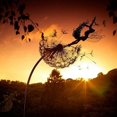 thumbnail image 3 of Garden Deco Fairies And Dandelions Dance Together Metal Lawn Landscape Sculpture, 3 of 6