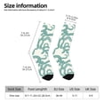 thumbnail image 2 of Fuzoiu Hand Drawn Snake Print Athletic Crew Socks for Men & Women,Casual Crew Socks,Above Ankle Crew Socks for Business, Casual, 2 of 6