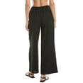 thumbnail image 2 of Onia womens  Air Drawstring Linen-Blend Pant, l, Black, 2 of 3