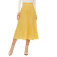 thumbnail image 2 of FFIY Jupe Midi Maxi Robe Taille Haute à Pois Plissée Jupe Évasée pour Femmes, 2 of 9