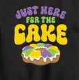 thumbnail image 3 of Instant Message - Mardi Gras Here For The Cake - Toddler & Youth Crewneck Fleece Sweatshirt, 3 of 6