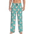 thumbnail image 1 of Fotbe Pig And Flower Pantalones de Pijama para Hombre, Pantalones de Dormir, Pantalones de Casa con Cintura Ajustable y Bolsillos-XX-Large, 1 of 6
