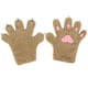 thumbnail image 5 of Guantes de animales para hombres y mujeres, accesorios de cosplay, guantes de peluche con forma de pata de gatito para adultos Caqui, 5 of 9