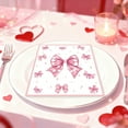 thumbnail image 5 of 10-Piece Valentines Day Tableware Set Paper Cups Plates Napkins Bow Theme Party Decor Disposable Cutlery Romantic Dinner Holiday Celebration Festive Supplies for Special Occasions, 5 of 5