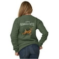 thumbnail image 3 of Gill McFinn Funny Whitetail Hunting Unisex Plus Fleece Graphic Sweatshirt Brisco Brands 2X, 3 of 5