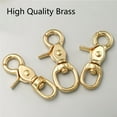 thumbnail image 4 of BE-TOOL 4PCS Lobster Trigger Snap Hooks, Swivel Trigger Clasp Hooks, Brass Snaps for Bags Keychain Purses Golden, 4 of 8