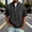 #424-Black, variant on Mens Short Sleeve Jacket Solid Color Stand Collar Zip Up Washed Distressed Look Breathable Soft for Outdoor Daily Home Party Gift