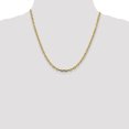 thumbnail image 2 of 14k Yellow Gold 20 Inch 3.7mm Link Cable Chain Necklace Pendant Charm Long, 2 of 9