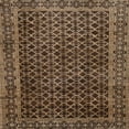 thumbnail image 1 of Ahgly Company Machine Washable Indoor Square Abstract Bakers Brown Area Rugs, 8' Square, 1 of 7