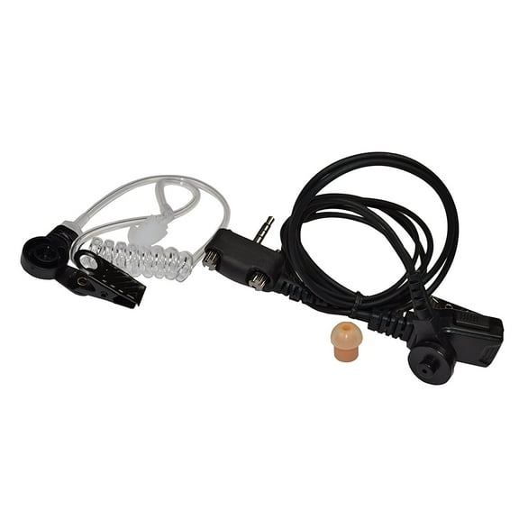 HQRP Acoustic Tube Earpiece Headset PTT Mic for Vertex Standard VX-110, VX-130, VX-131