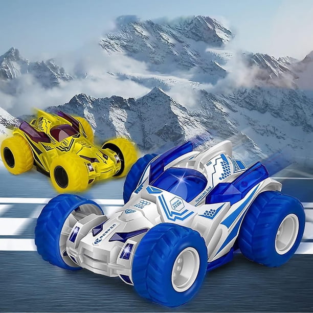Coche De Juguete De 2 Piezas, Cabeza Giratoria Genial, Coche De Acrobacias con Rollo De Inercia, Volquete De Escalada De Doble Cara, Coche De Juguete para Campo A Través, Juguete Ideal para