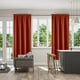 thumbnail image 4 of Cortinas opacas de panel doble 63x52 pulgadas, elegantes para el dormitorio, bolsillo para barra, rojo oscuro, 4 of 6