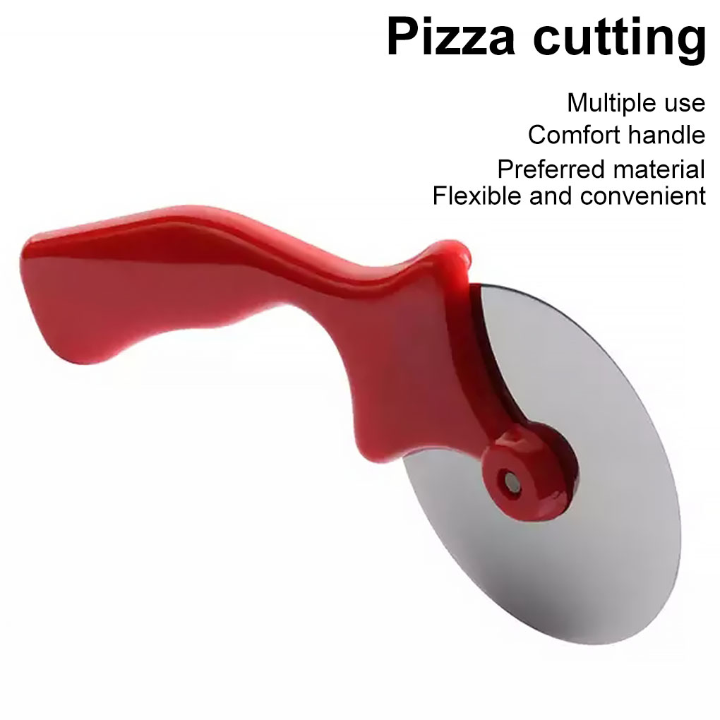 Sonceds Stainless Steel Roller Type Pizza Cutter Bread Pies Wheels