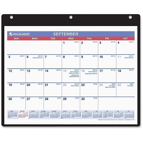 At A Glance 16 Month Dated Wall Desk Calendar Walmart Com