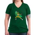 thumbnail image 1 of CafePress - Power Rangers Yellow Ranger Women's V Neck T Shirt - Women's V-Neck Dark T-Shirt, 1 of 1