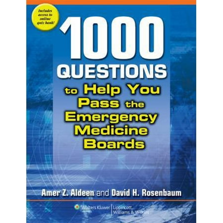 1,000 Questions to Help You Pass the Emergency Medicine Boards, Used [Paperback]