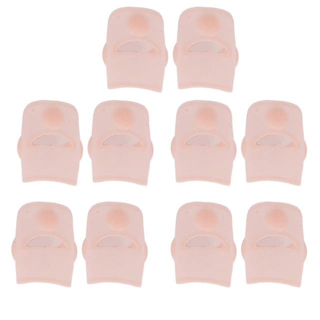 Lot de 5 paires de protège-ongles en silicone souple et respirant pour hommes et femmes