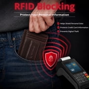 Alpine Swiss Mens RFID Safe Magnetic Money Clip Wallet Slim Front Pocket Wallet