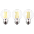 thumbnail image 1 of GFDYREE LED Vintage Edison Bulb, Dimmable, G16.5 2W (20W Equivalent), LED Filament Bulb, 200 Lumen, 2700K (Warm White), Medium Base E26, CRI 85+, 110-120v, UL-Listed (3 Pack) (2W, E26 Base), 1 of 4
