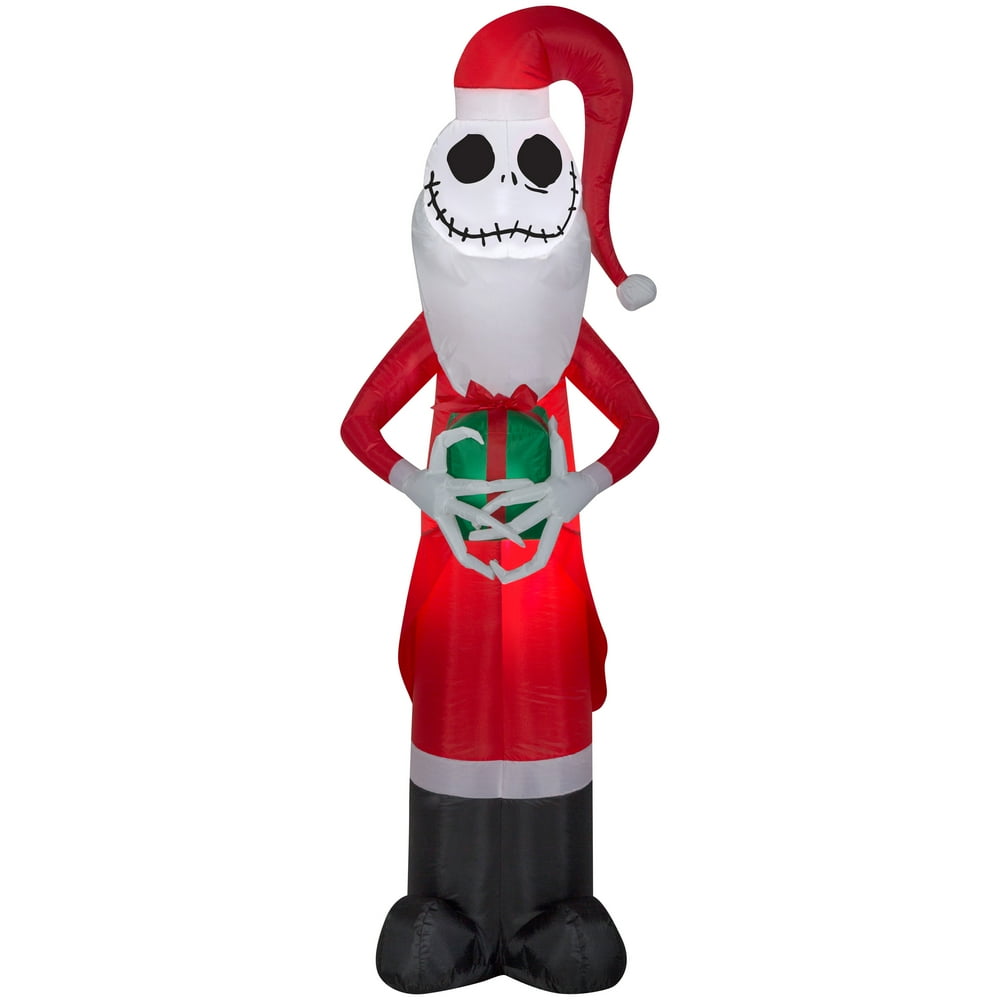 Christmas Airblown 5.5' Inflatable Jack Skellington as Santa Walmart